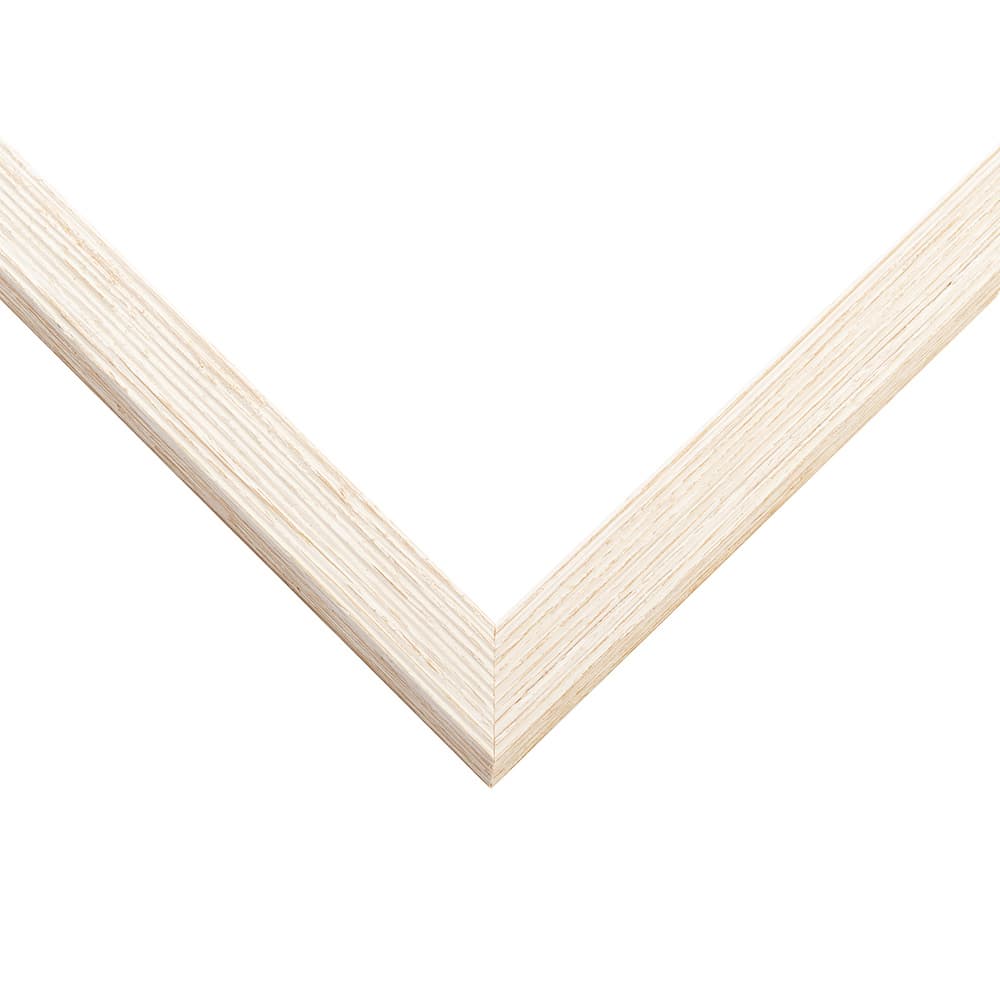 Maple Deep Shadow Box corner detail showing precision mitered joint with ribbed barn wood texture and 1 inch moulding width with 1 inch usable depth perfect for coastal farmhouse shadowbox displays
